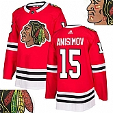 Blackhawks #15 Anisimov Red With Special Glittery Logo Adidas Jersey,baseball caps,new era cap wholesale,wholesale hats